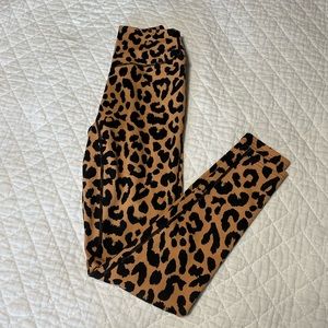 vitality/ balance athletica leopard print leggings size xs